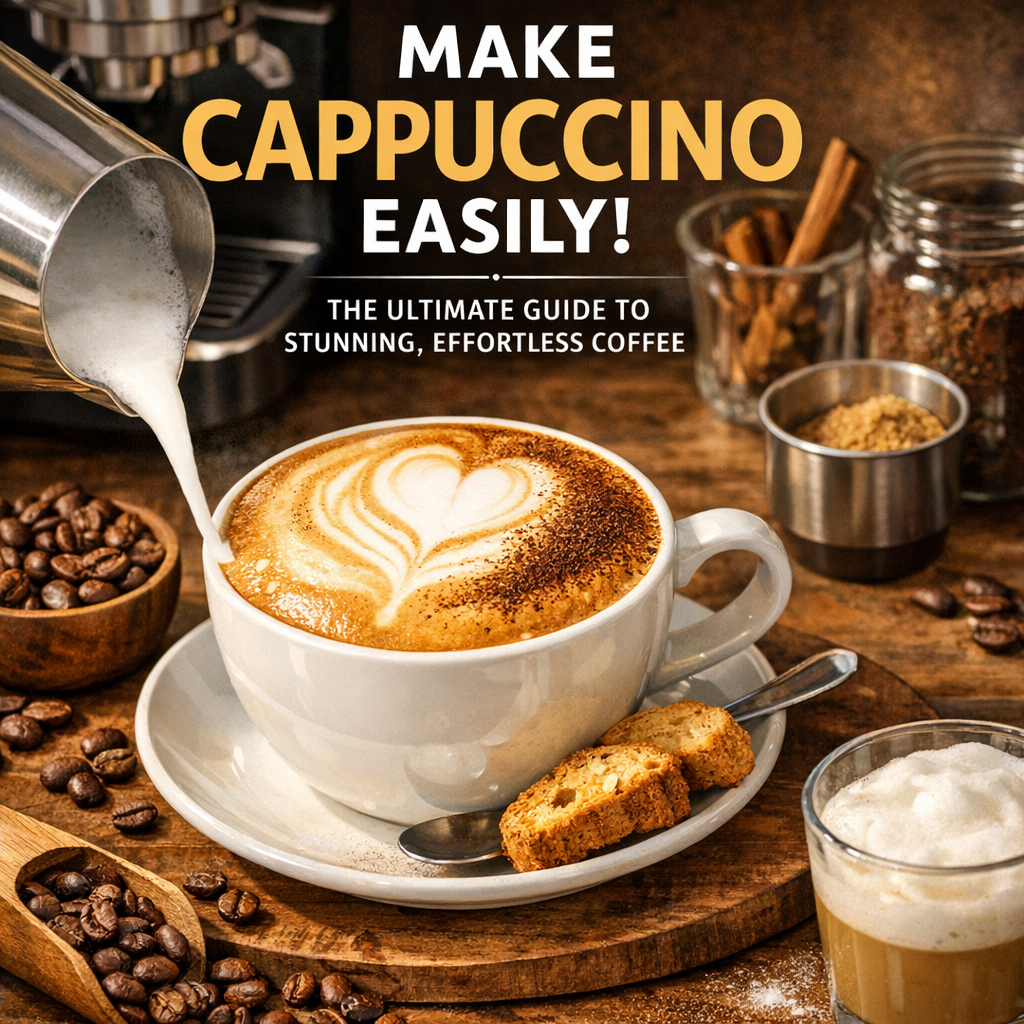 Illustration of Make Cappuccino Easily: The Ultimate Guide to Stunning, Effortless Coffee