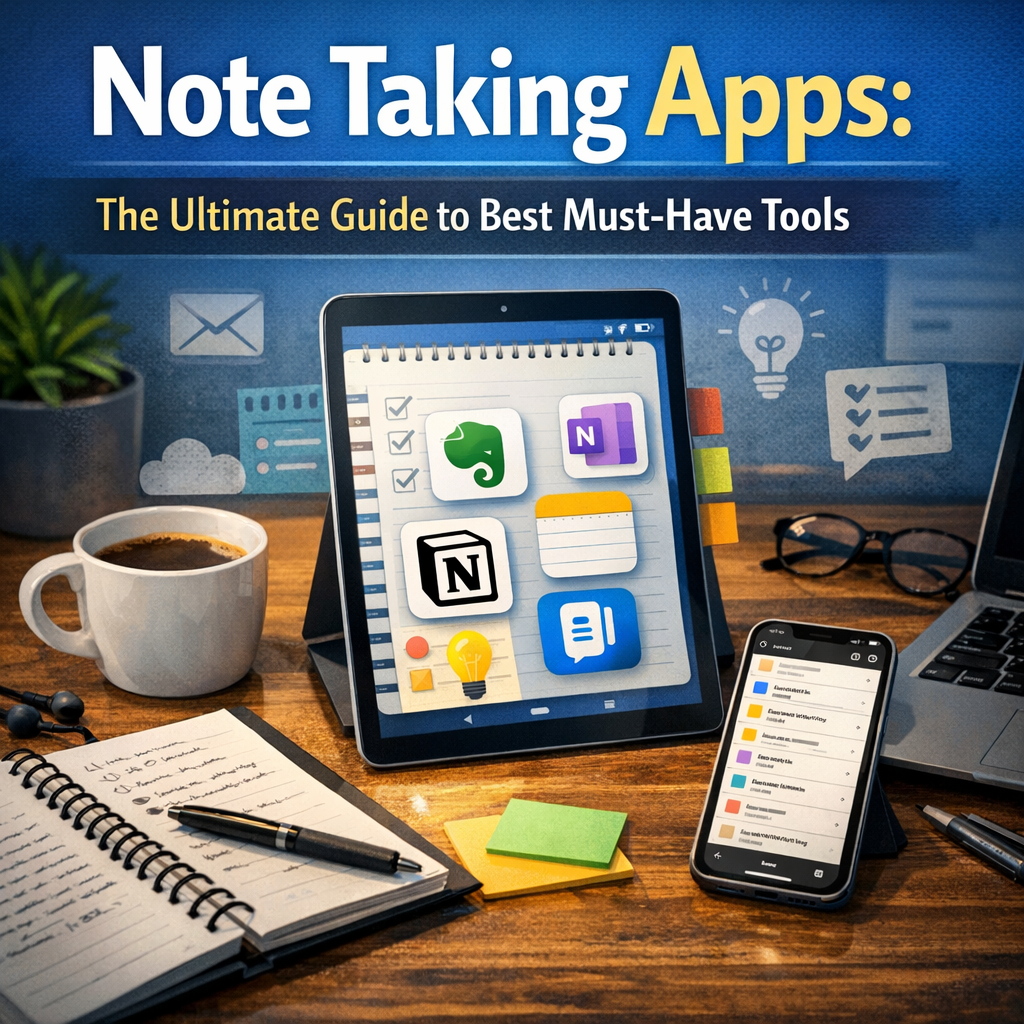 Illustration of Note Taking Apps: The Ultimate Guide to Best Must-Have Tools