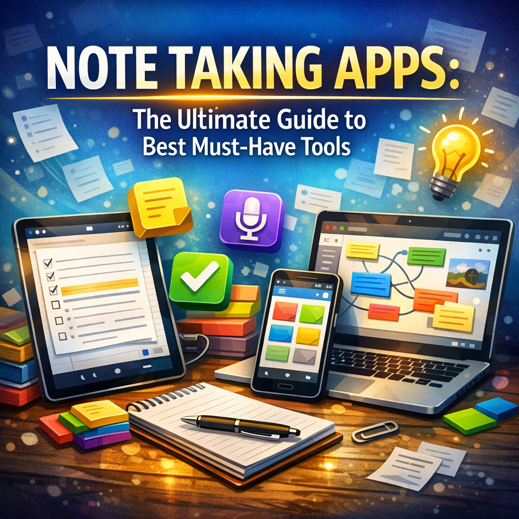 Illustration of Note Taking Apps: The Ultimate Guide to Best Must-Have Tools