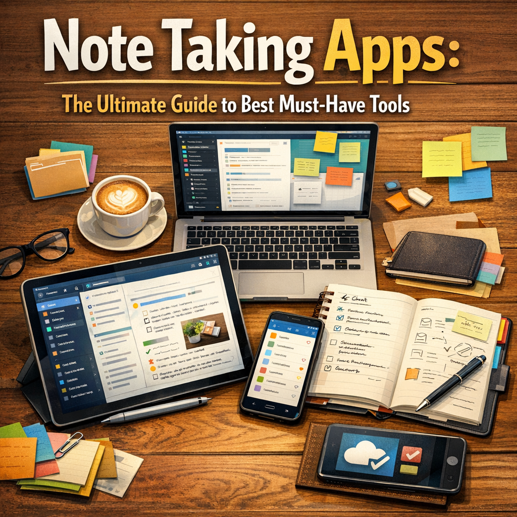 Illustration of Note Taking Apps: The Ultimate Guide to Best Must-Have Tools