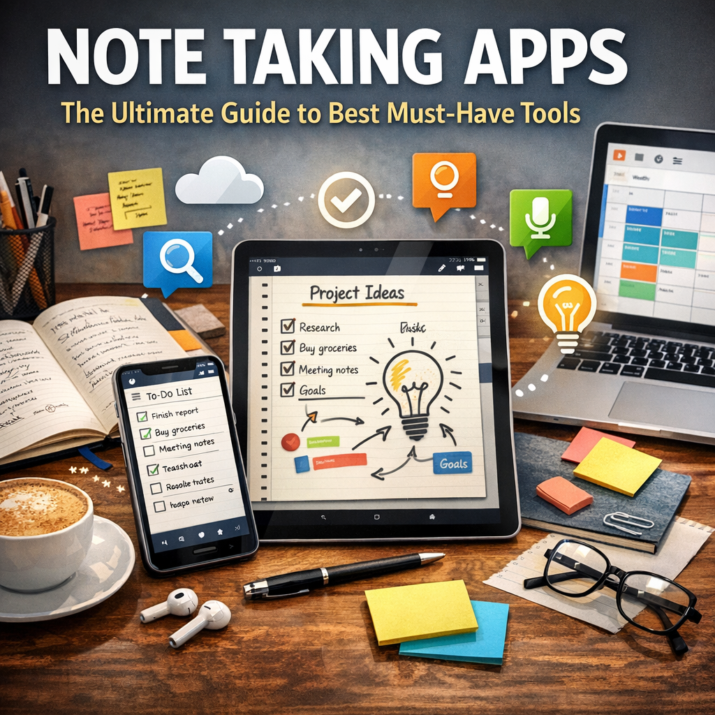 Illustration of Note Taking Apps: The Ultimate Guide to Best Must-Have Tools
