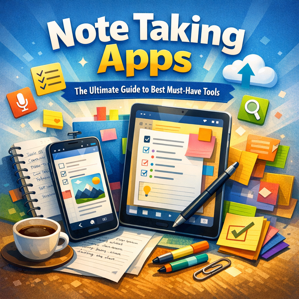 Illustration of Note Taking Apps: The Ultimate Guide to Best Must-Have Tools