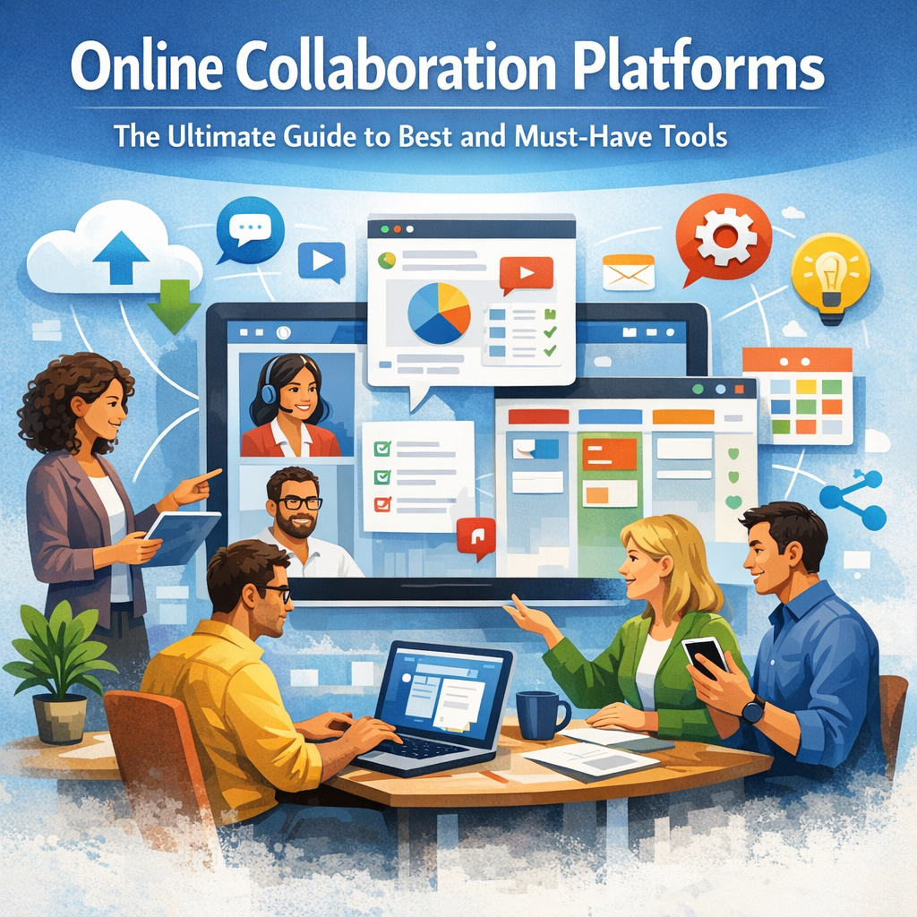 Illustration of Online Collaboration Platforms: The Ultimate Guide to Best and Must-Have Tools