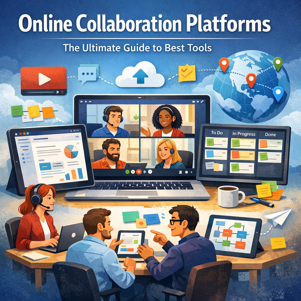 Illustration of Online Collaboration Platforms: The Ultimate Guide to Best Tools