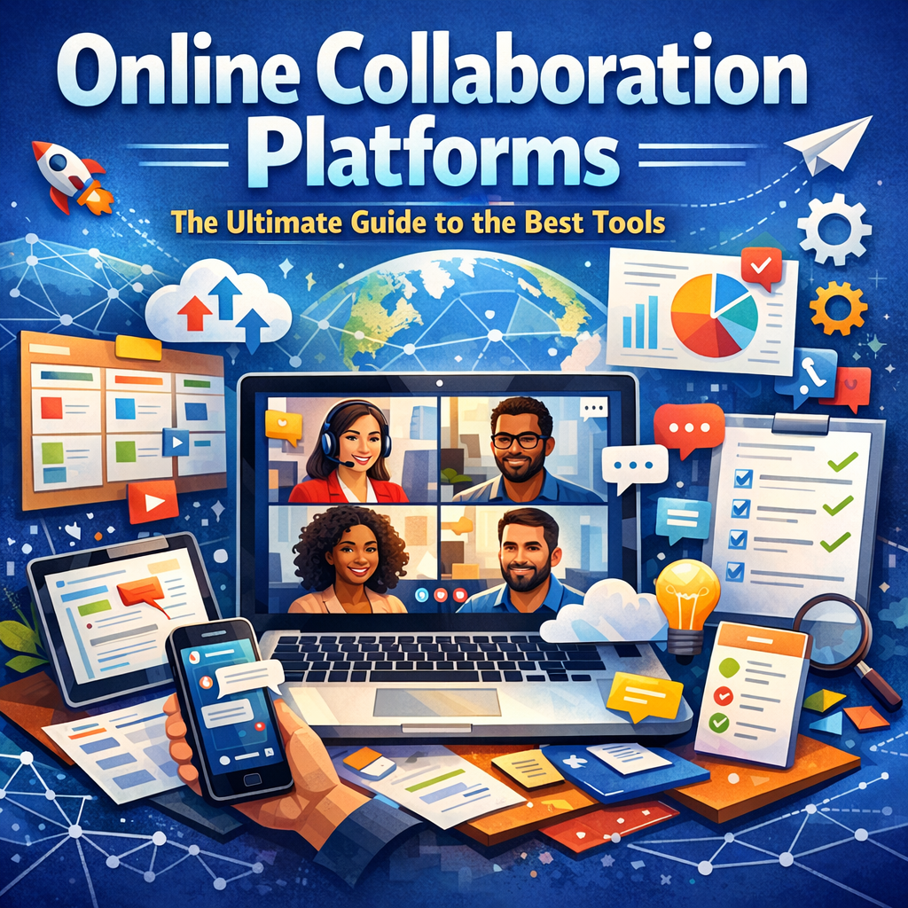 Illustration of Online Collaboration Platforms: The Ultimate Guide to the Best Tools