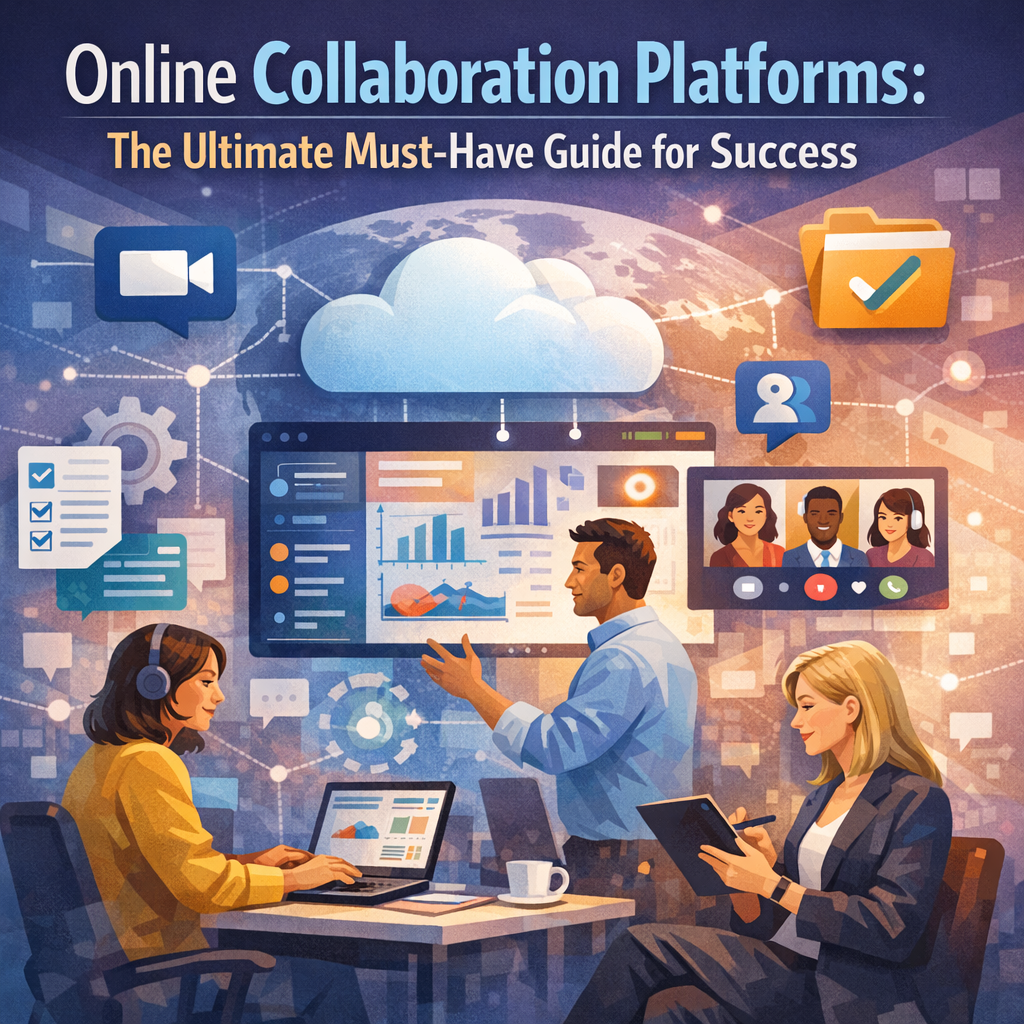 Illustration of Online Collaboration Platforms: The Ultimate Must-Have Guide for Success