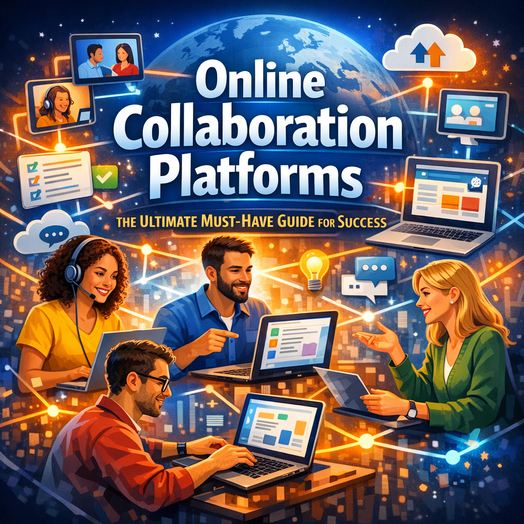 Illustration of Online Collaboration Platforms: The Ultimate Must-Have Guide for Success