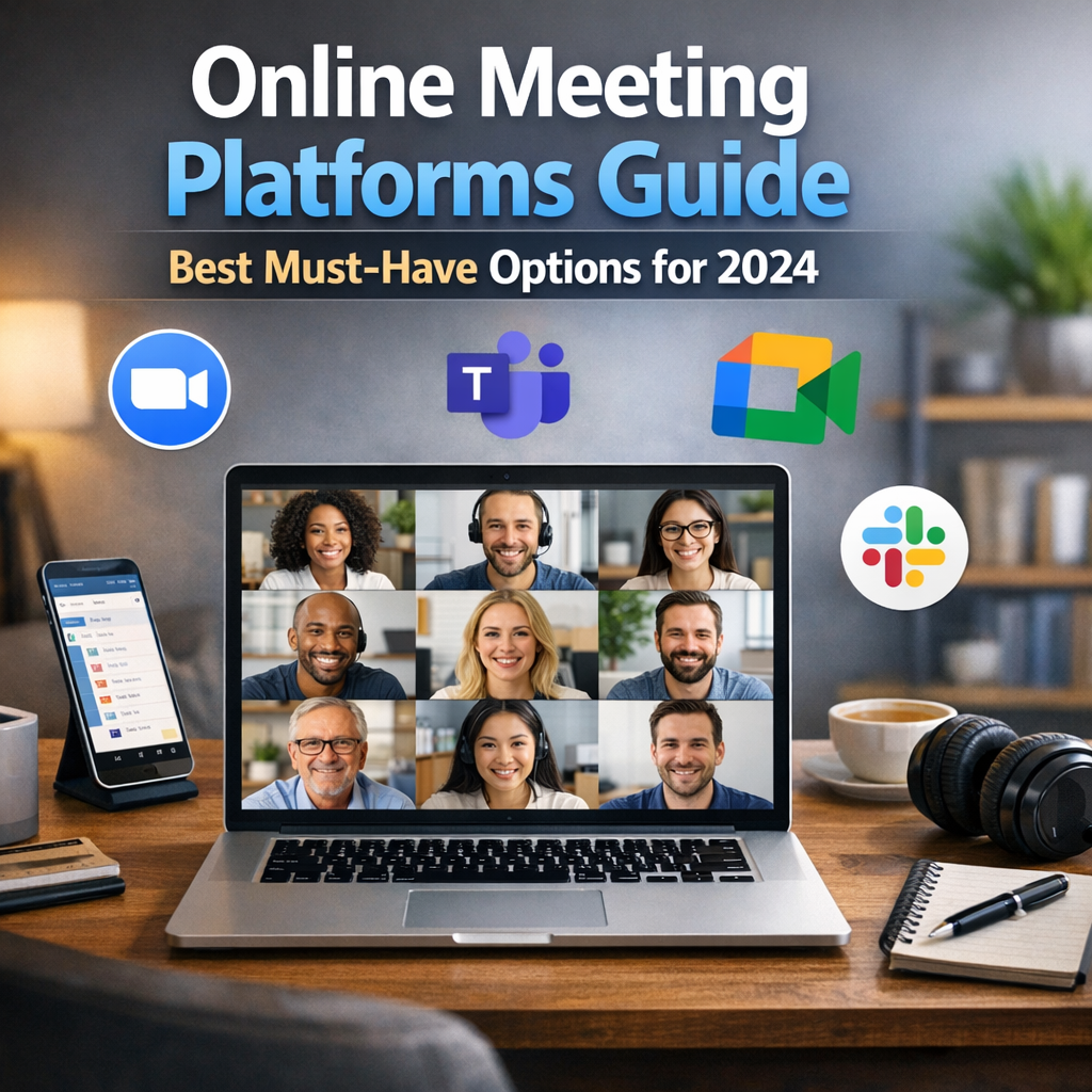 Illustration of Online Meeting Platforms Guide: Best Must-Have Options for 2024