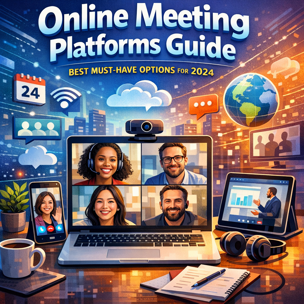 Illustration of Online Meeting Platforms Guide: Best Must-Have Options for 2024