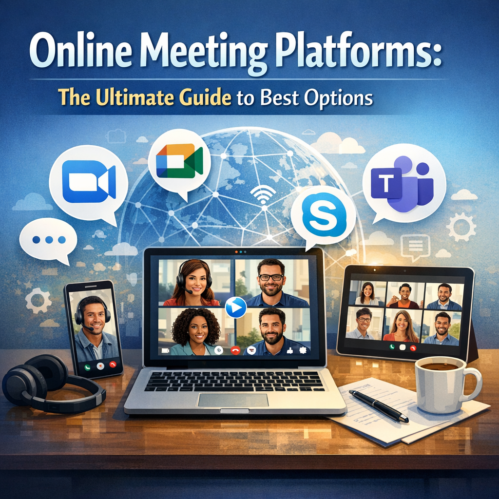 Illustration of Online Meeting Platforms: The Ultimate Guide to Best Options