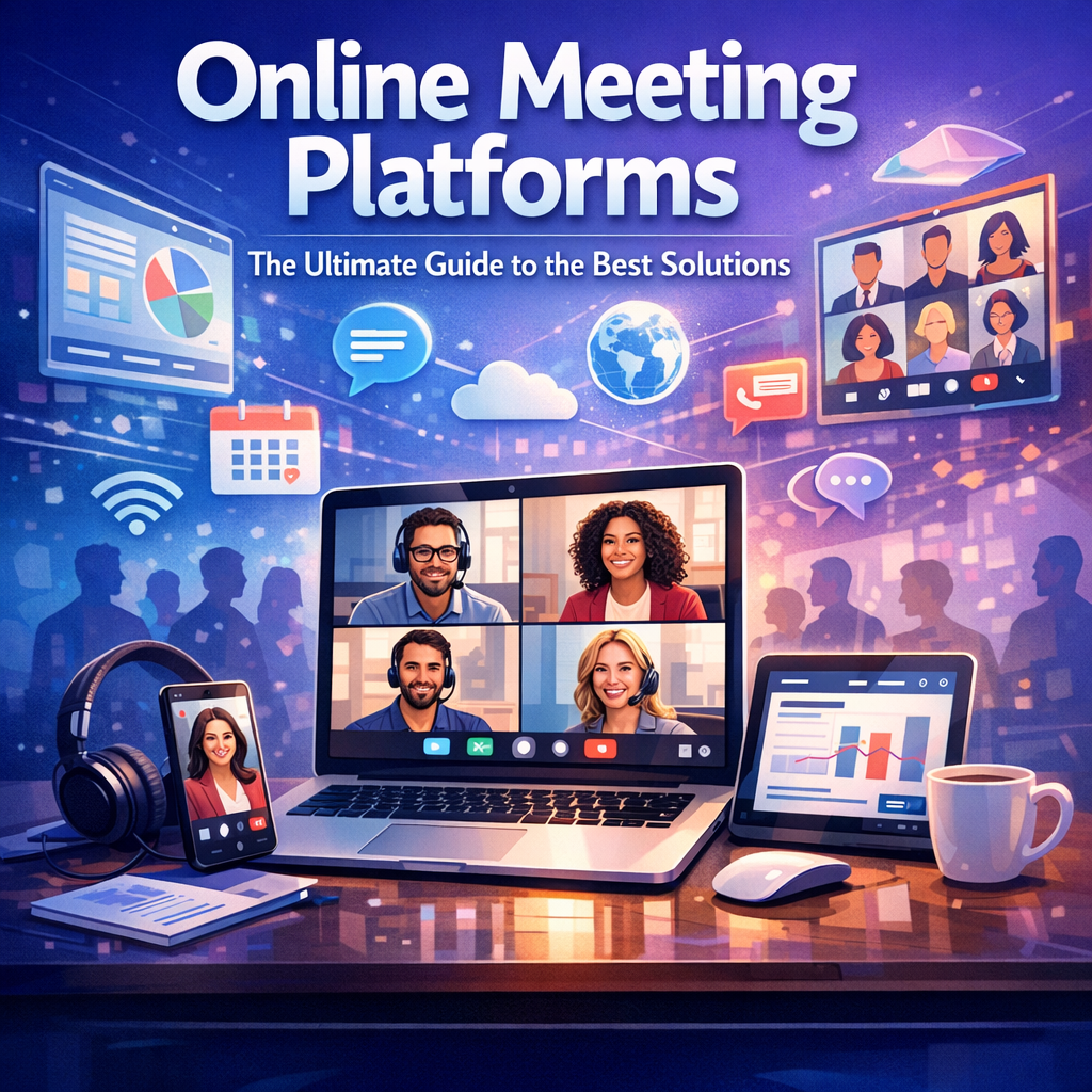 Illustration of Online Meeting Platforms: The Ultimate Guide to the Best Solutions
