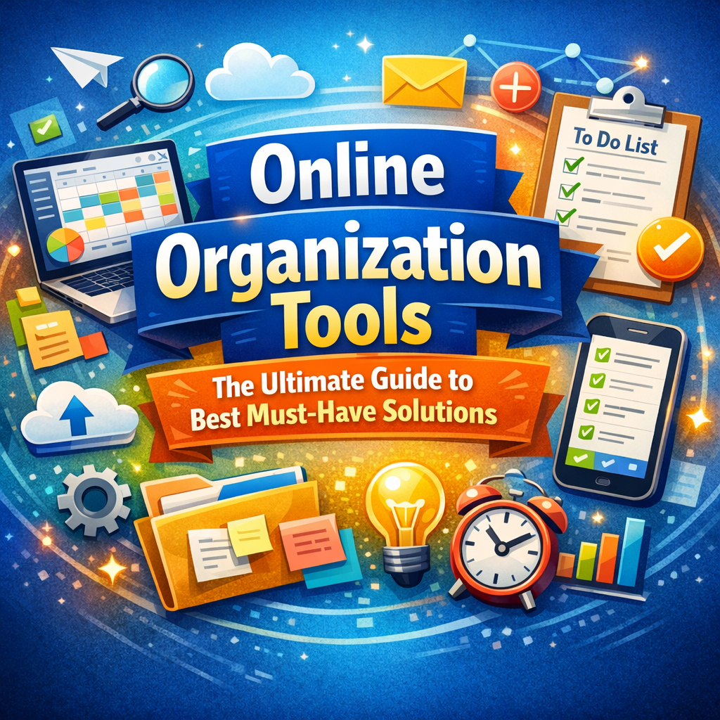 Illustration of Online Organization Tools: The Ultimate Guide to Best Must-Have Solutions