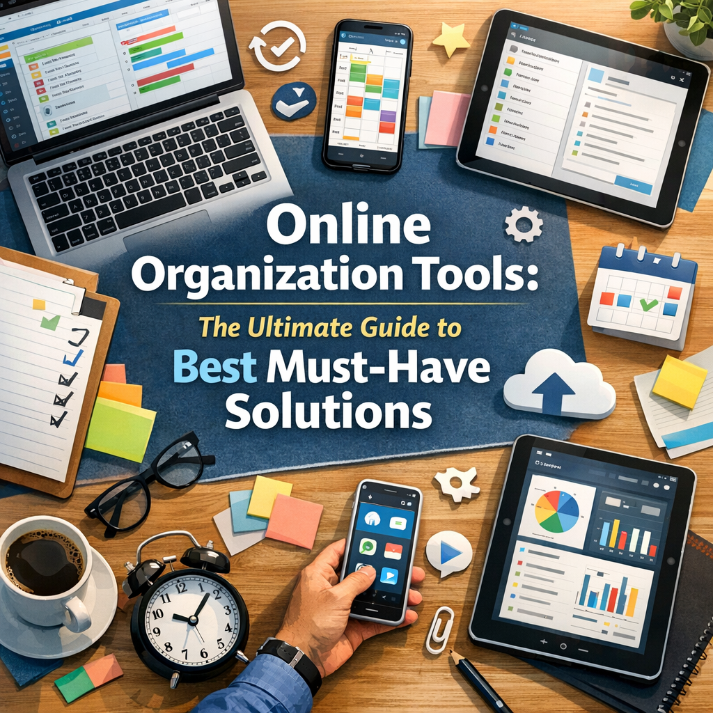 Illustration of Online Organization Tools: The Ultimate Guide to Best Must-Have Solutions