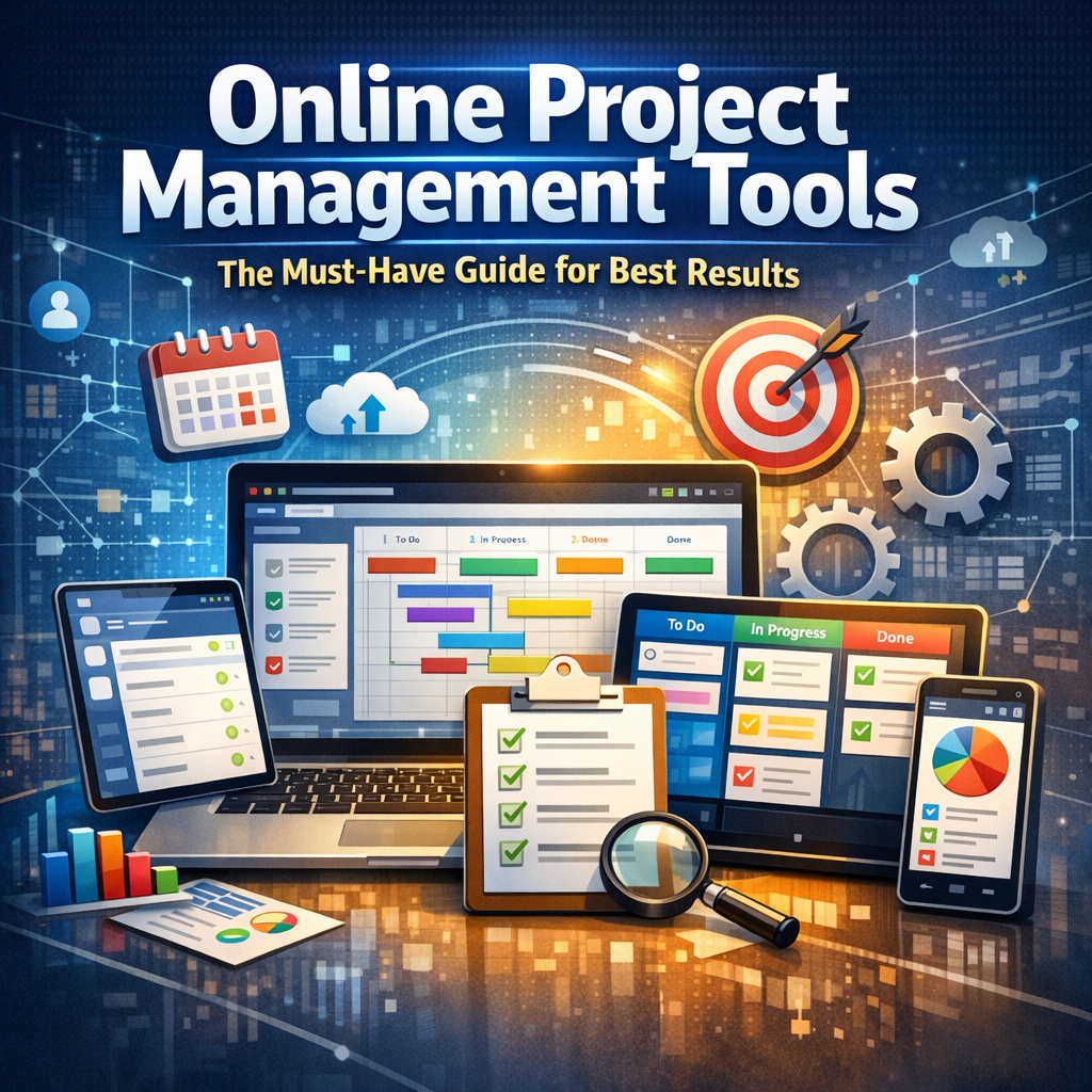 Illustration of Online Project Management Tools: The Must-Have Guide for Best Results