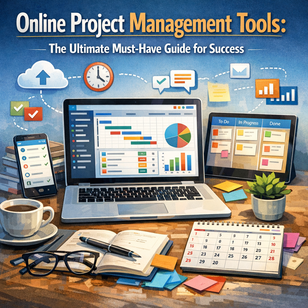Illustration of Online Project Management Tools: The Ultimate Must-Have Guide for Success