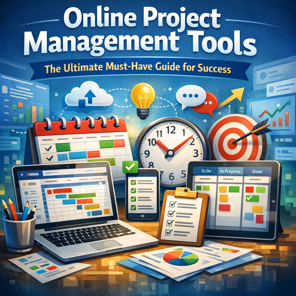Illustration of Online Project Management Tools: The Ultimate Must-Have Guide for Success