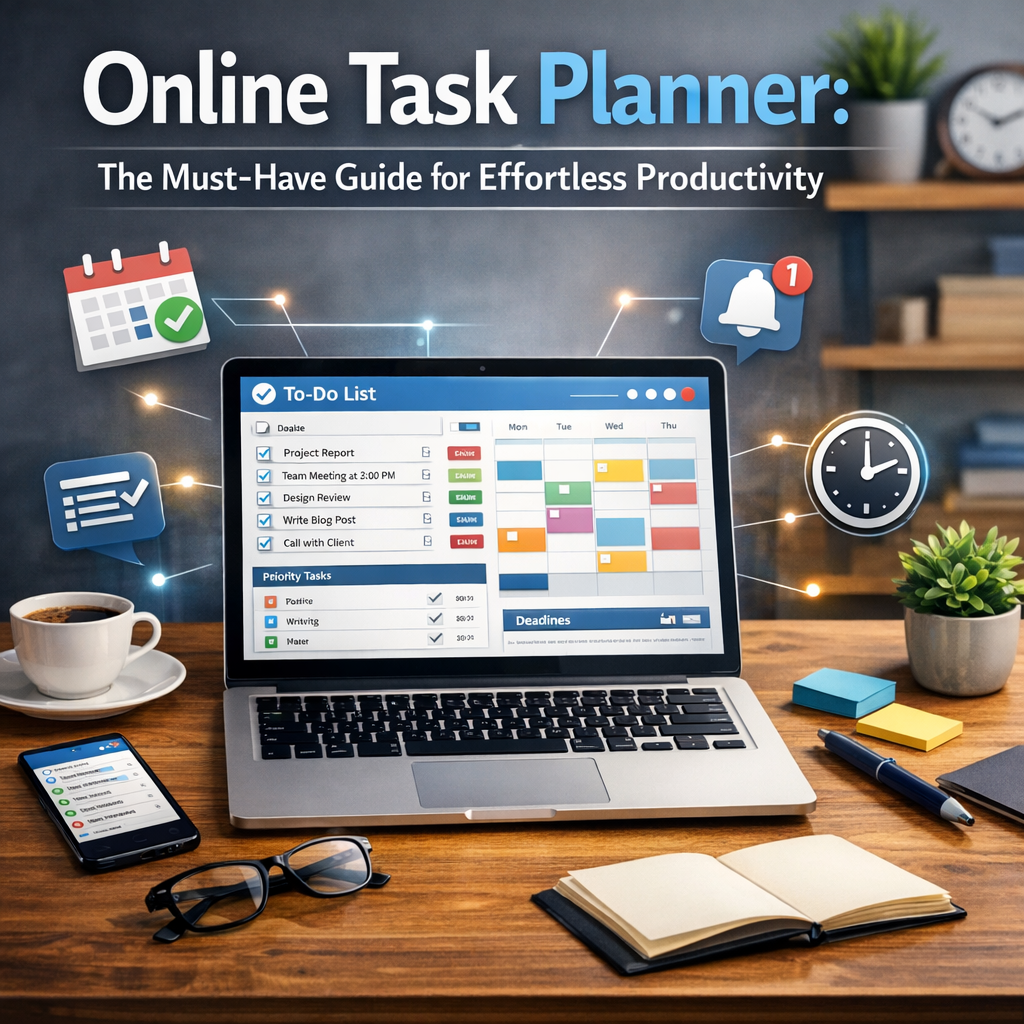 Illustration of Online Task Planner: The Must-Have Guide for Effortless Productivity