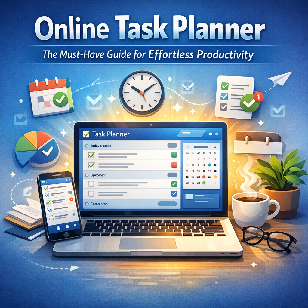 Illustration of Online Task Planner: The Must-Have Guide for Effortless Productivity