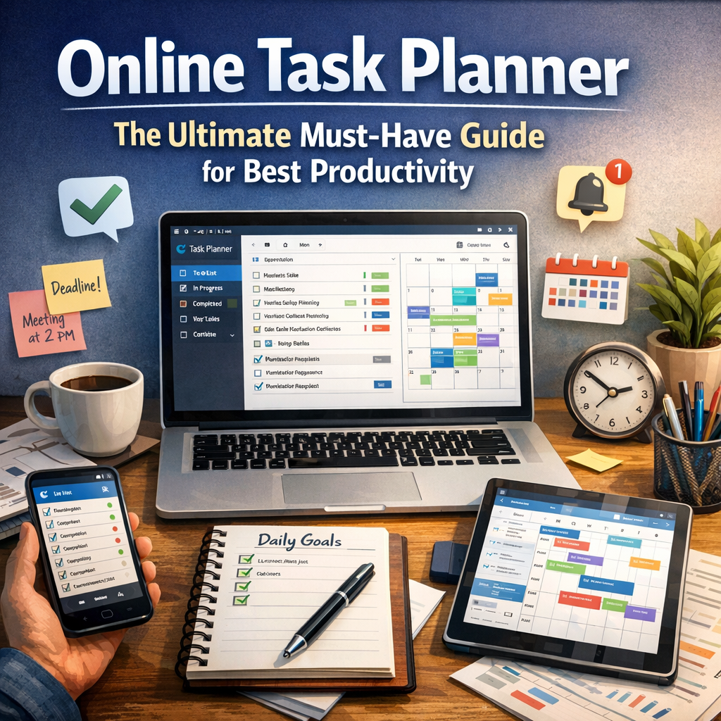 Illustration of Online Task Planner: The Ultimate Must-Have Guide for Best Productivity