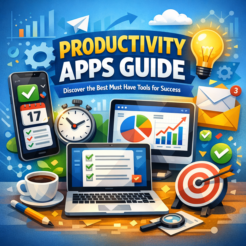 Illustration of Productivity Apps Guide: Discover the Best Must-Have Tools for Success