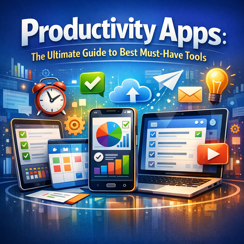 Illustration of Productivity Apps: The Ultimate Guide to Best Must-Have Tools