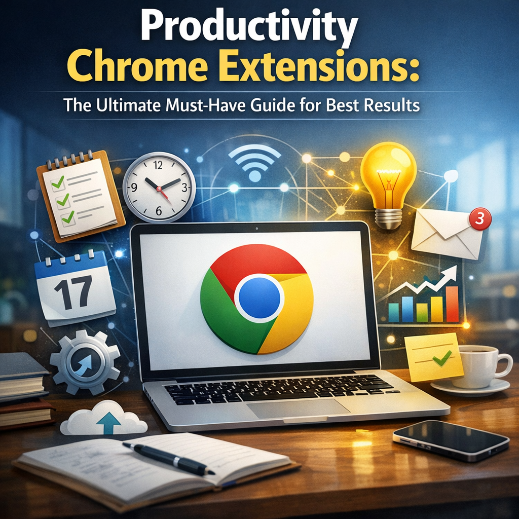 Illustration of Productivity Chrome Extensions: The Ultimate Must-Have Guide for Best Results