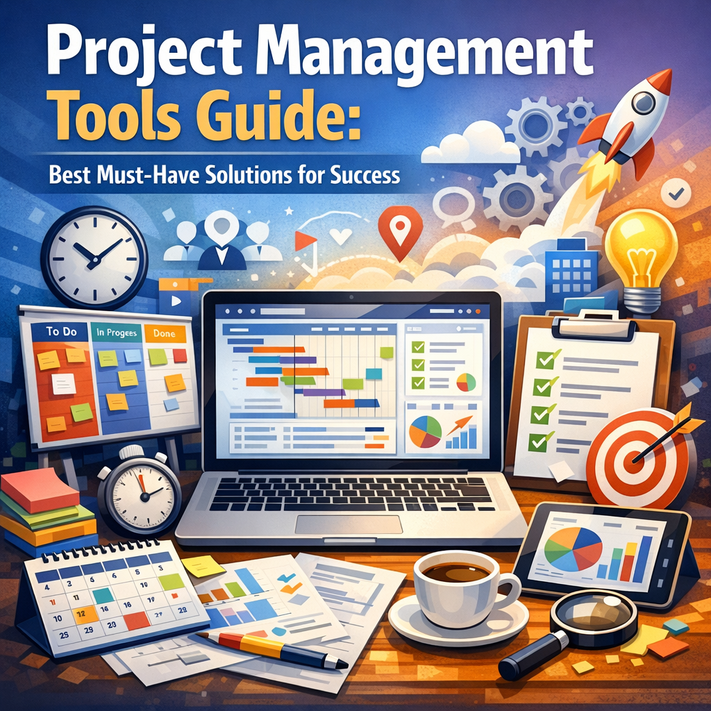 Illustration of Project Management Tools Guide: Best Must-Have Solutions for Success