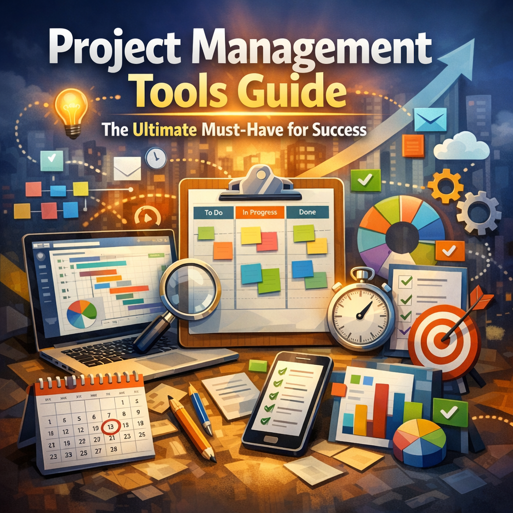 Illustration of Project Management Tools Guide: The Ultimate Must-Have for Success