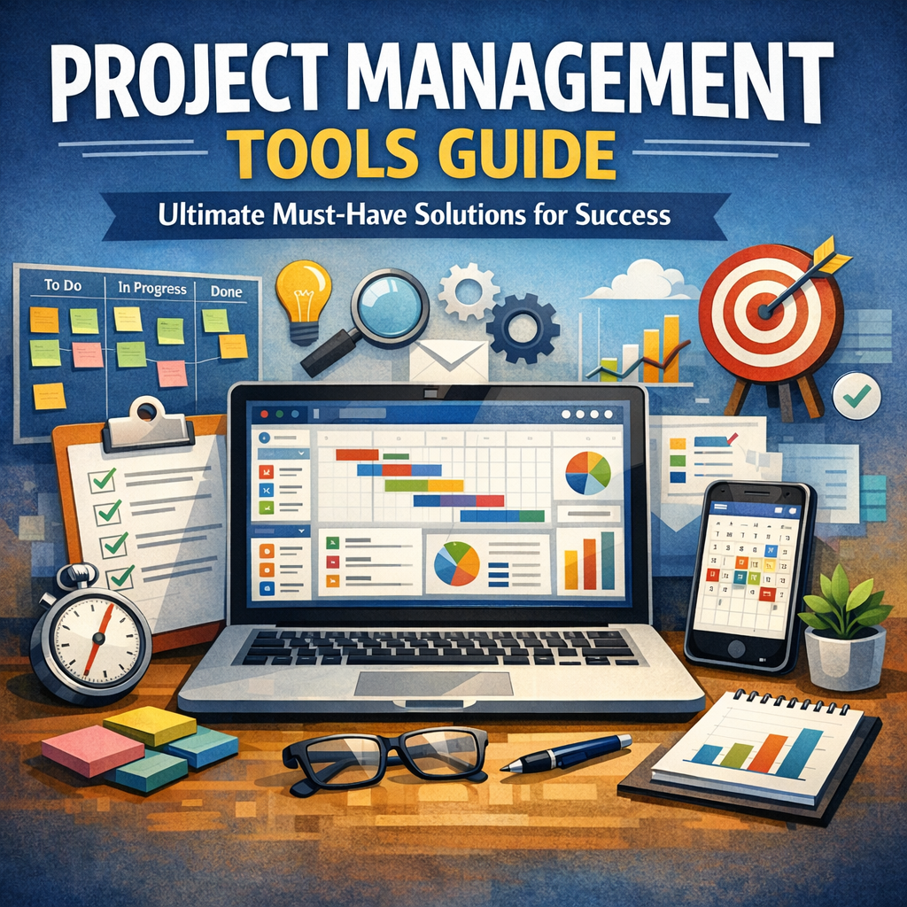 Illustration of Project Management Tools Guide: Ultimate Must-Have Solutions for Success