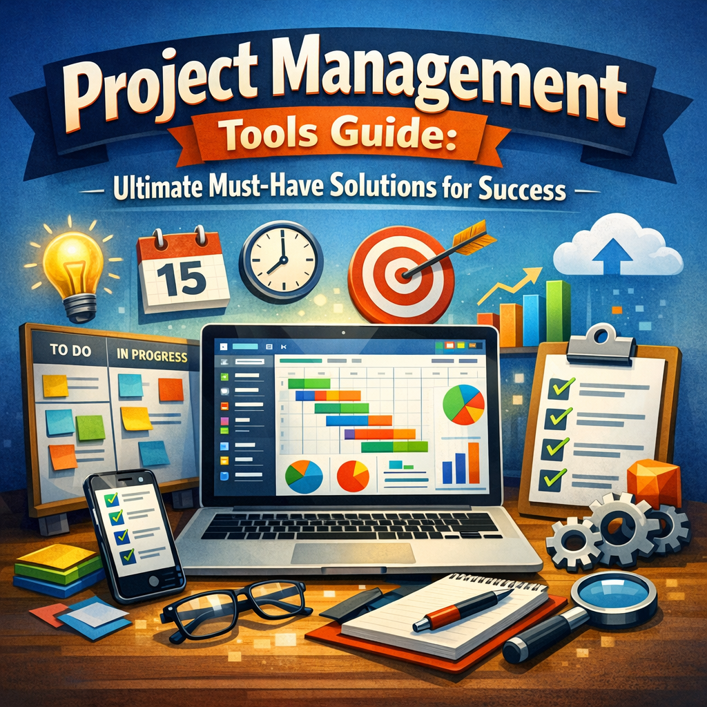 Illustration of Project Management Tools Guide: Ultimate Must-Have Solutions for Success