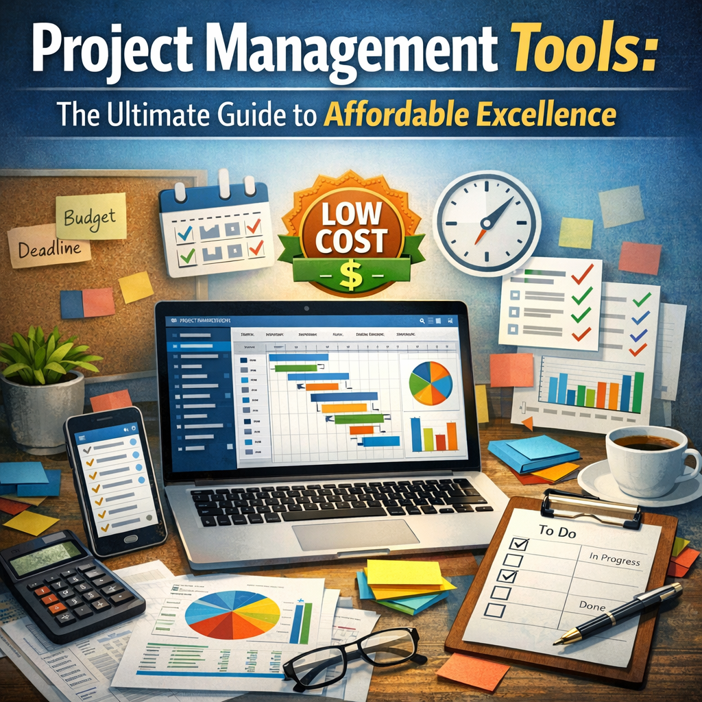 Illustration of Project Management Tools: The Ultimate Guide to Affordable Excellence