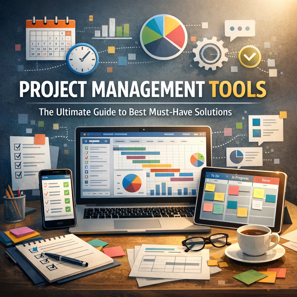 Illustration of Project Management Tools: The Ultimate Guide to Best Must-Have Solutions