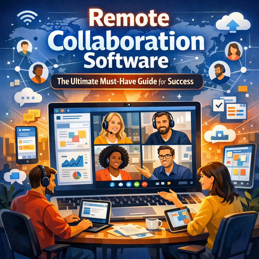 Illustration of Remote Collaboration Software: The Ultimate Must-Have Guide for Success
