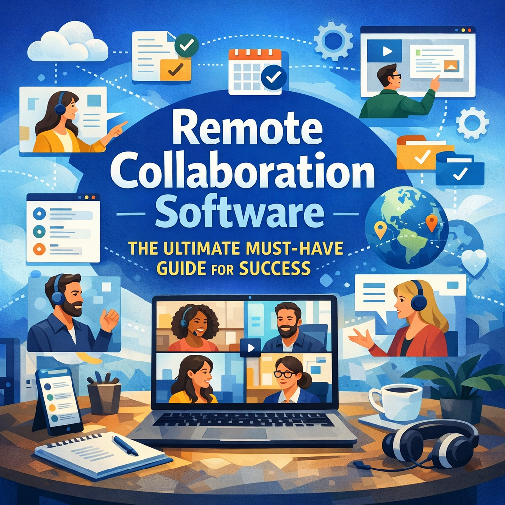Illustration of Remote Collaboration Software: The Ultimate Must-Have Guide for Success