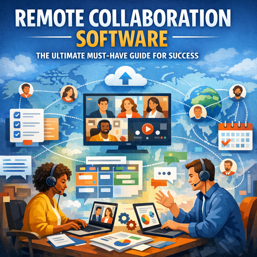 Illustration of Remote Collaboration Software: The Ultimate Must-Have Guide for Success