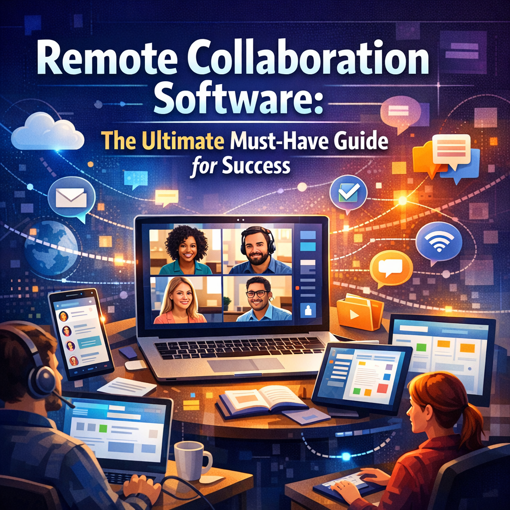Illustration of Remote Collaboration Software: The Ultimate Must-Have Guide for Success