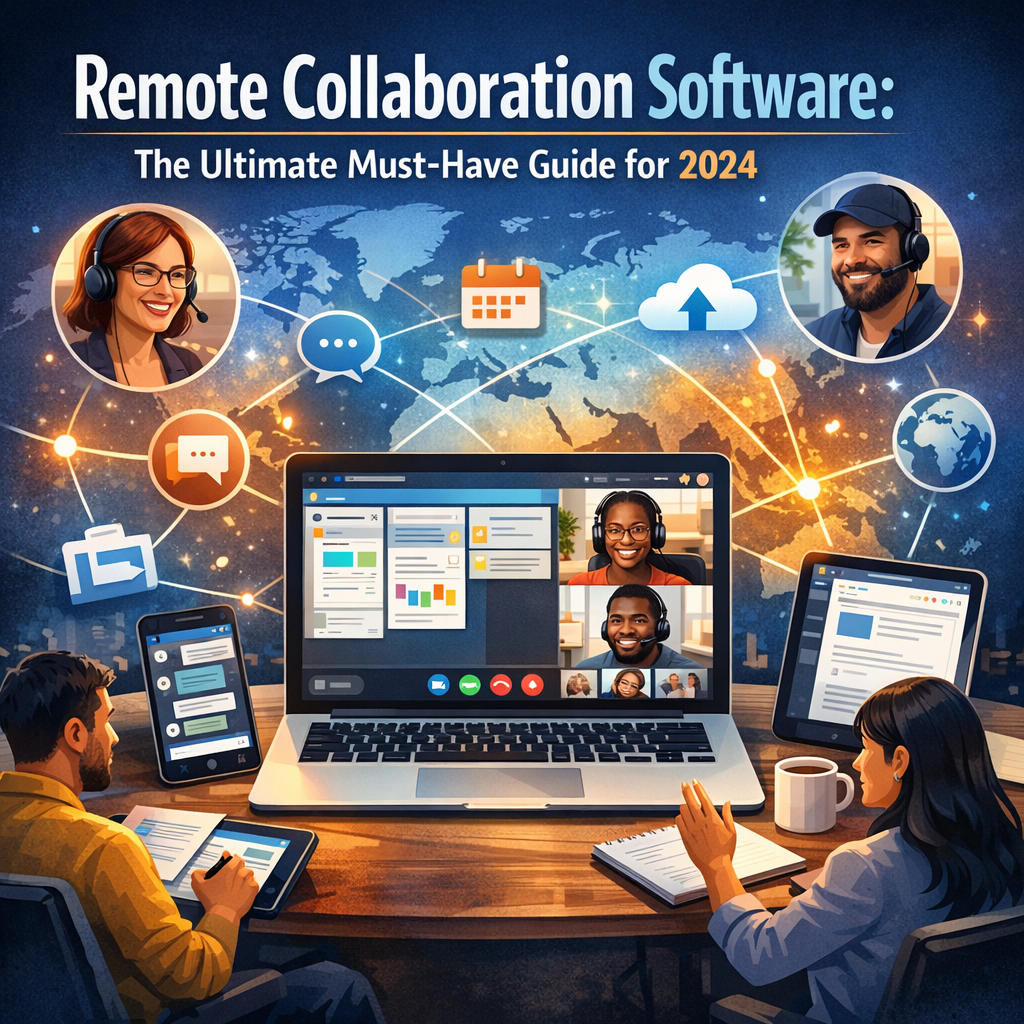 Illustration of Remote Collaboration Software: The Ultimate Must-Have Guide for 2024
