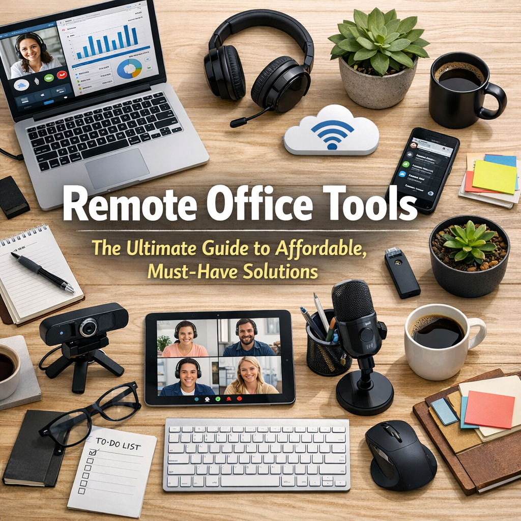 Illustration of Remote Office Tools: The Ultimate Guide to Affordable, Must-Have Solutions