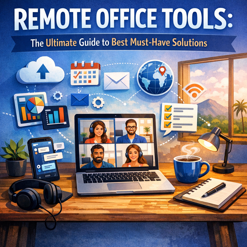 Illustration of Remote Office Tools: The Ultimate Guide to Best Must-Have Solutions