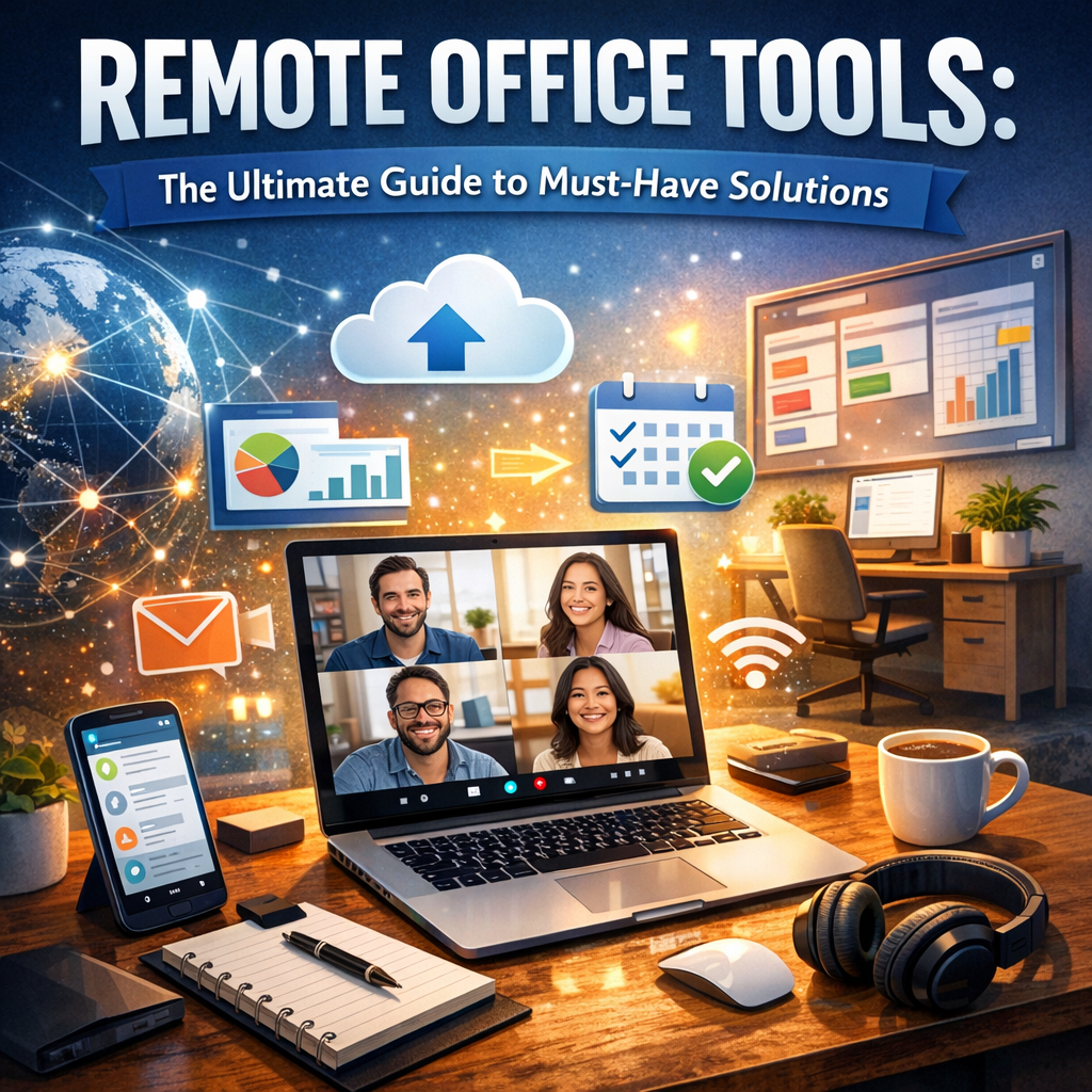 Illustration of Remote Office Tools: The Ultimate Guide to Must-Have Solutions