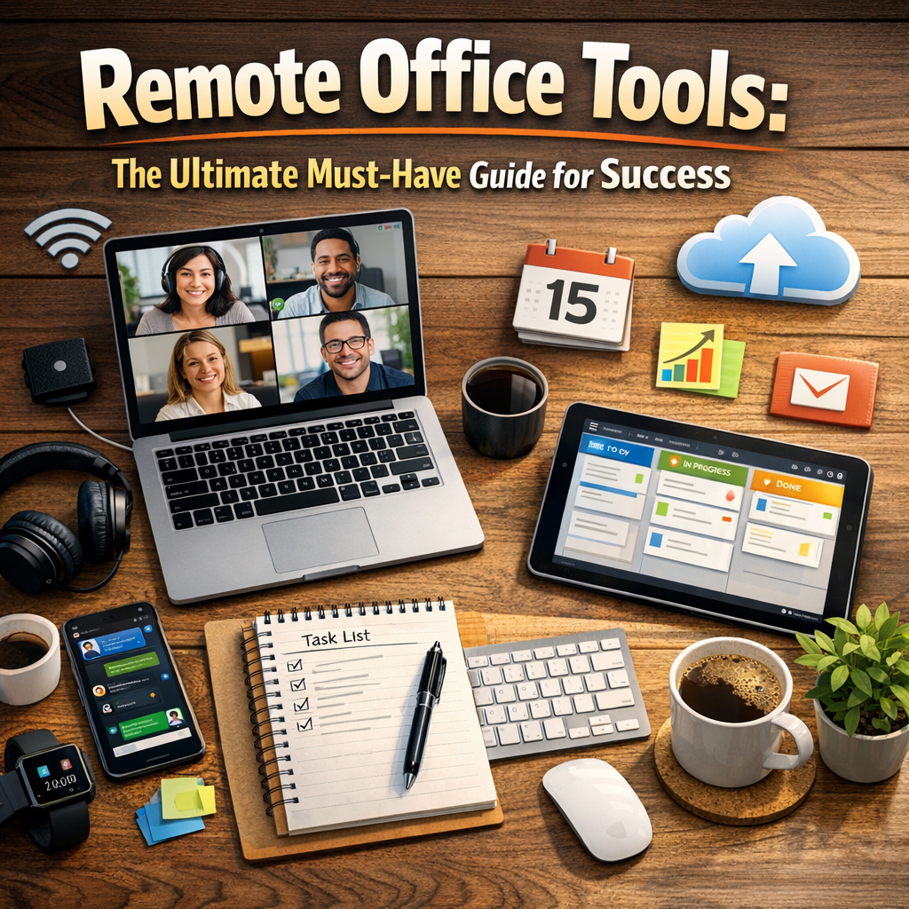 Illustration of Remote Office Tools: The Ultimate Must-Have Guide for Success