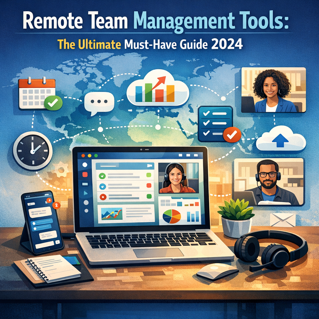 Illustration of Remote Team Management Tools: The Ultimate Must-Have Guide 2024
