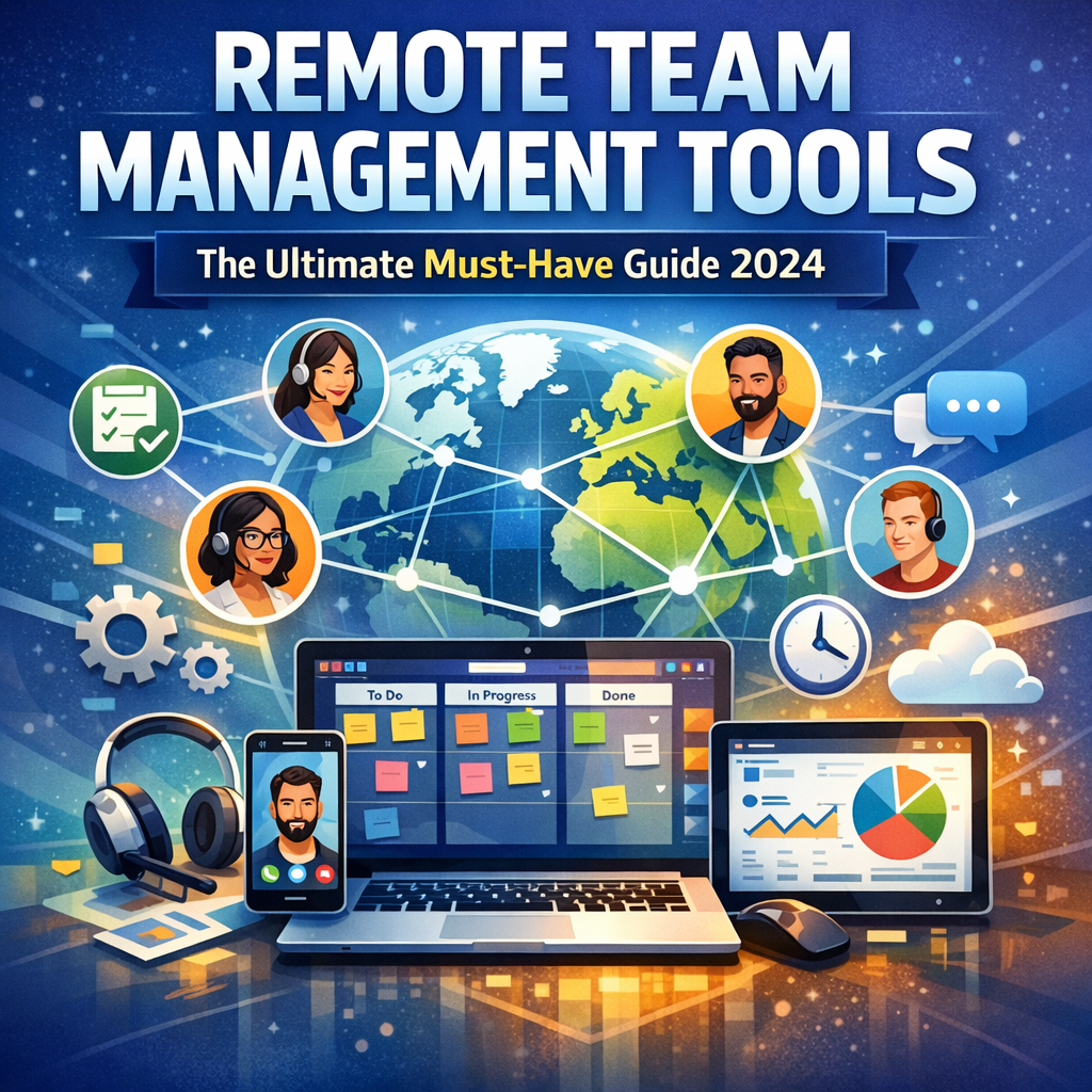 Illustration of Remote Team Management Tools: The Ultimate Must-Have Guide 2024