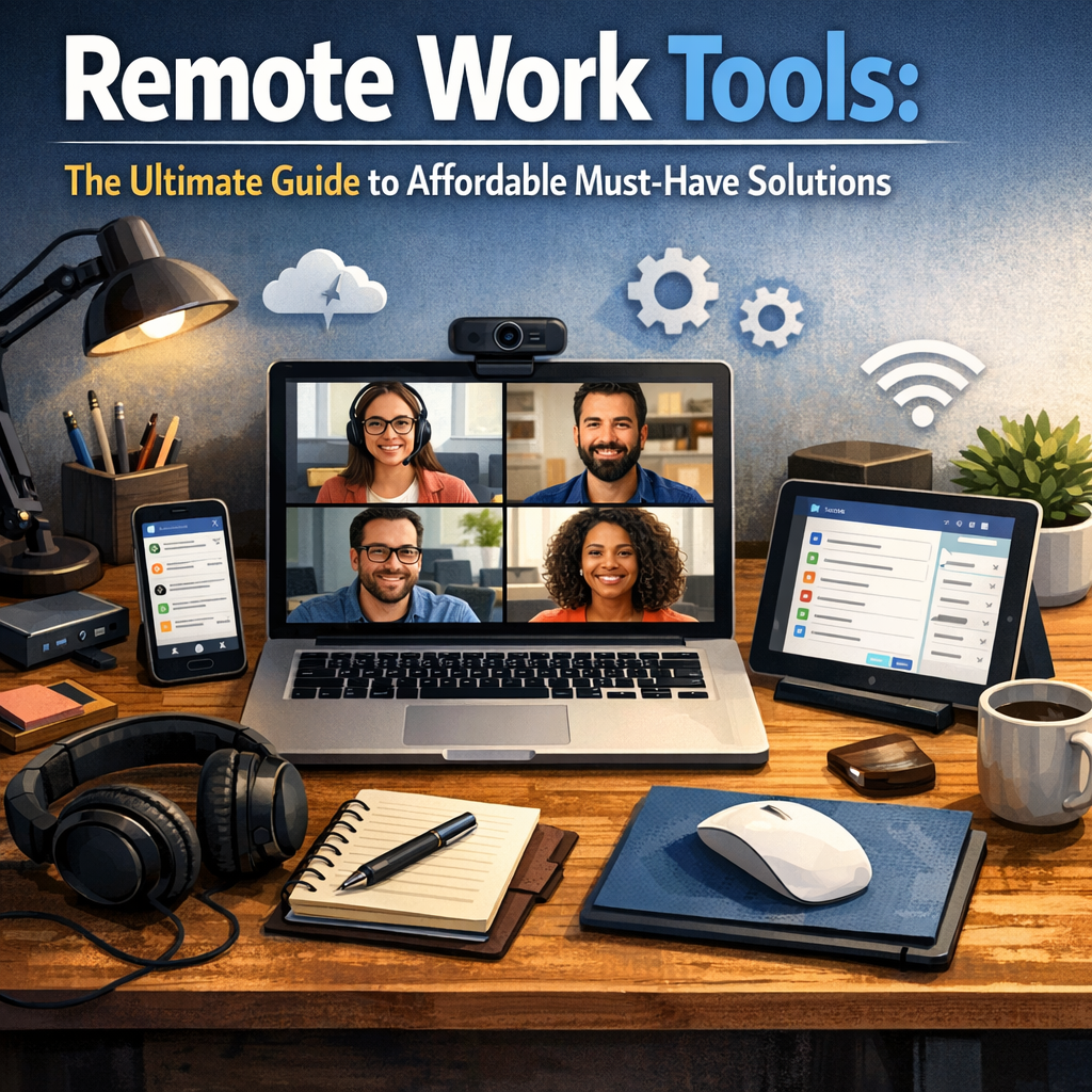 Illustration of Remote Work Tools: The Ultimate Guide to Affordable Must-Have Solutions