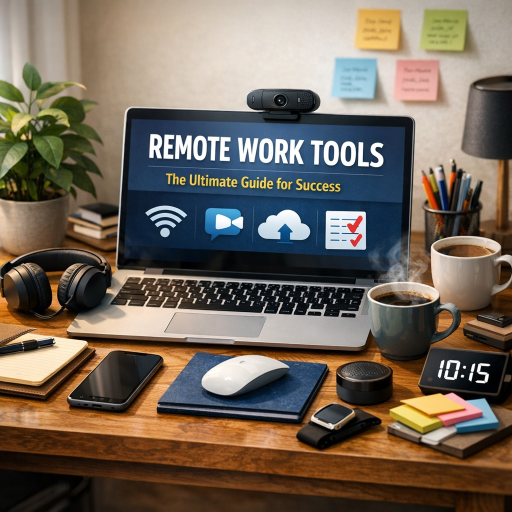 Illustration of Remote Work Tools: The Ultimate Must-Have Guide for Success