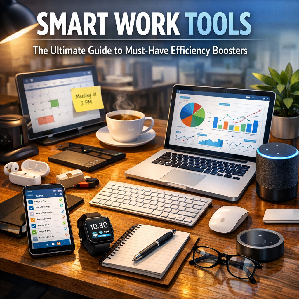 Illustration of Smart Work Tools: The Ultimate Guide to Must-Have Efficiency Boosters