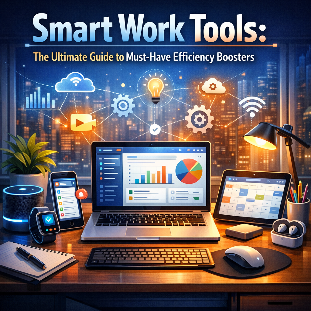 Illustration of Smart Work Tools: The Ultimate Guide to Must-Have Efficiency Boosters
