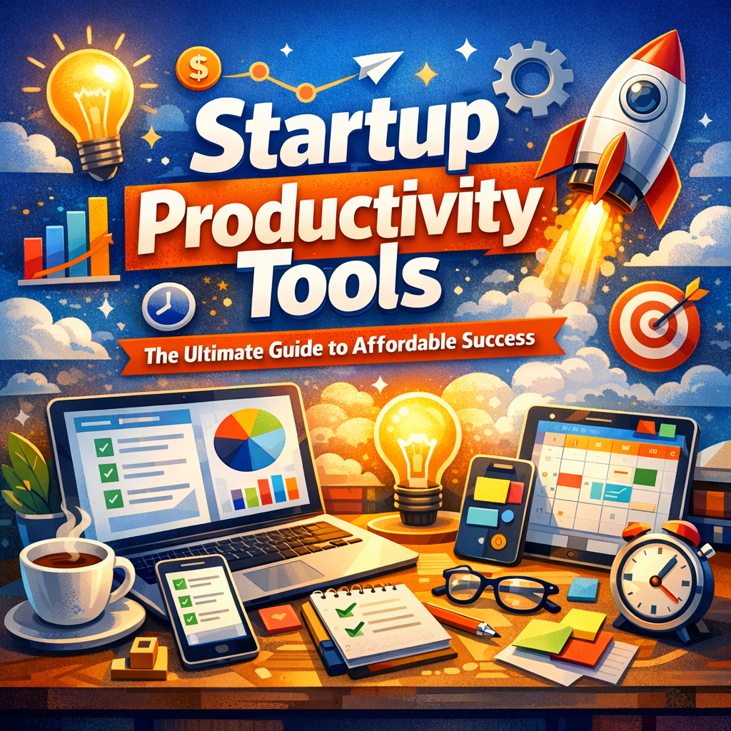 Illustration of Startup Productivity Tools: The Ultimate Guide to Affordable Success