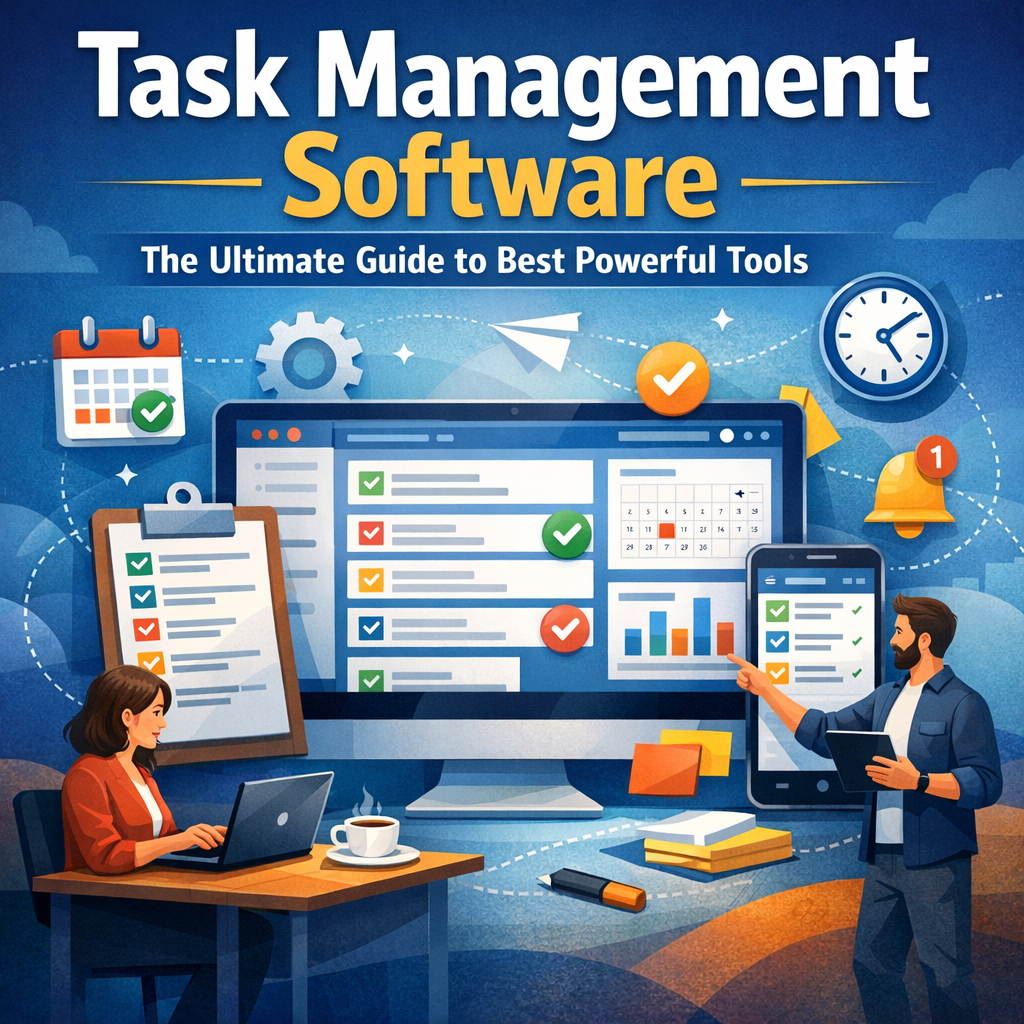 Illustration of Task Management Software: The Ultimate Guide to Best Powerful Tools