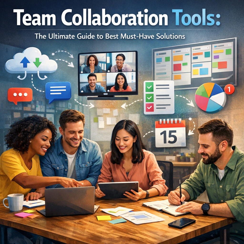 Illustration of Team Collaboration Tools: The Ultimate Guide to Best Must-Have Solutions